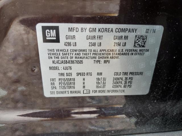 KL4CJASB4EB676505 Buick Encore