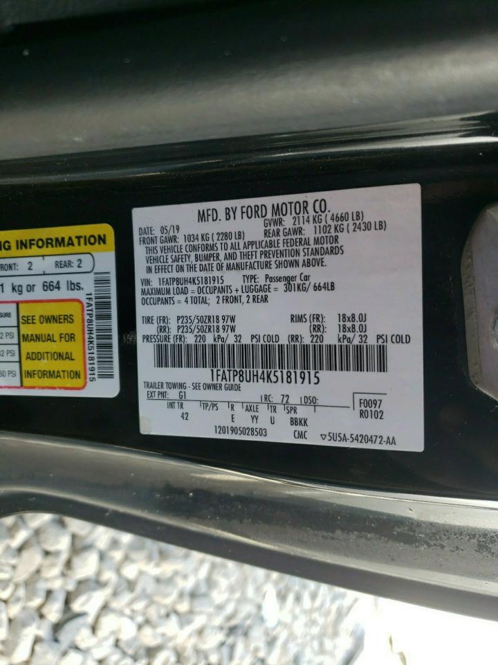 1FATP8UH4K5181915 FORD ALL Models 2019