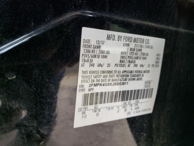 2FMPK4G9XJBB53811 FORD EDGE 2018
