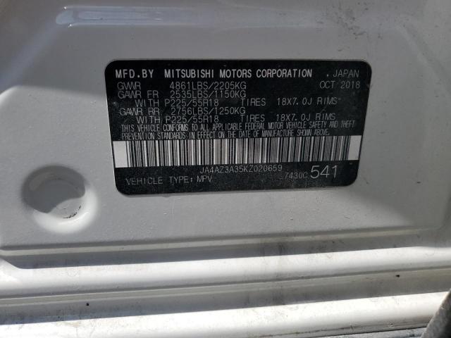 2019 MITSUBISHI OUTLANDER - JA4AZ3A35KZ020659
