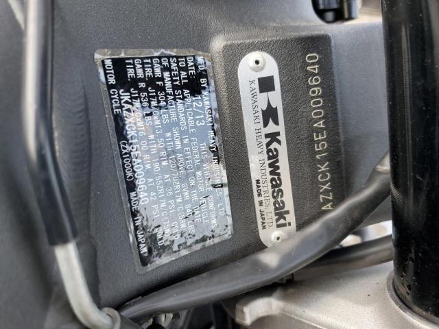 2014 KAWASAKI ZX1000 K JKAZXCK15EA009640