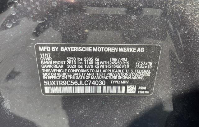 5UXTR9C56JLC74030 BMW X3 Xdrive30i