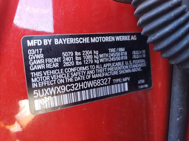 5UXWX9C32H0W68327 2017 BMW X3, photo no. 13