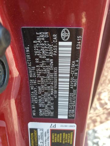 2016 TOYOTA CAMRY LE/X 4T1BF1FK0GU598935