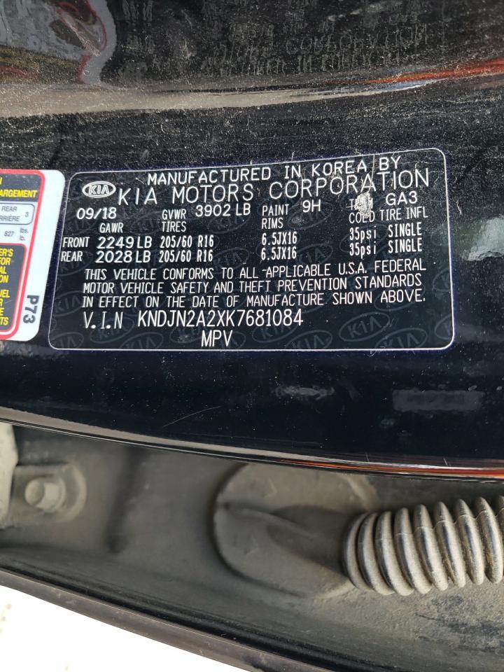 KNDJN2A2XK7681084 KIA SOUL 2019