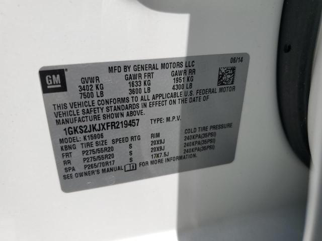 1GKS2JKJXFR219457 GMC YUKON XL DENALI