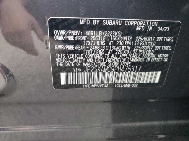 JF2SKAMC9PH475317 Subaru Forester Wilderness