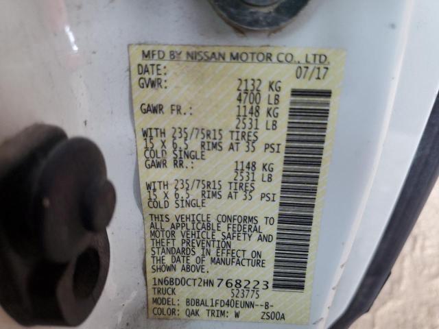 1N6BD0CT2HN768223 Nissan FRONTIER S