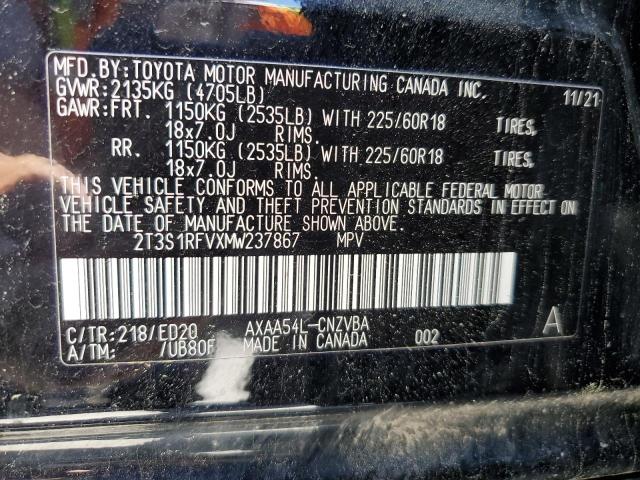 2021 TOYOTA RAV4 TRD O - 2T3S1RFVXMW237867