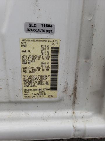 2017 NISSAN NV 2500 S - 1N6BF0LY3HN805706