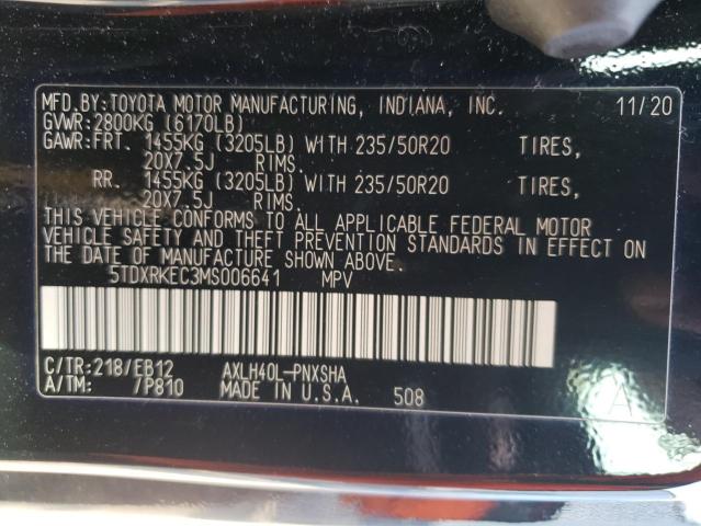 2021 TOYOTA SIENNA XSE 5TDXRKEC3MS006641