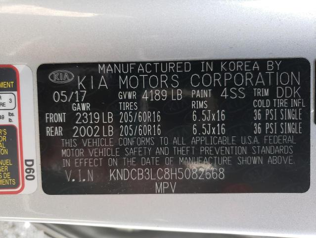 KNDCB3LC8H5082668 KIA NIRO FE