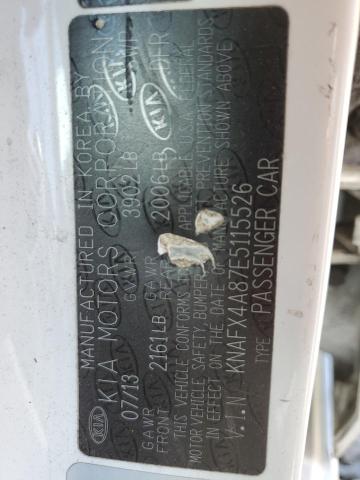 KNAFX4A87E5115526 KIA FORTE EX