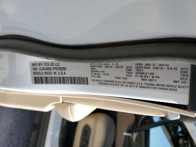 1C4RJKBG1P8793556 Jeep Grand Cherokee L Limited
