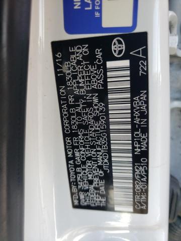JTDKDTB35G1590139 Toyota PRIUS C