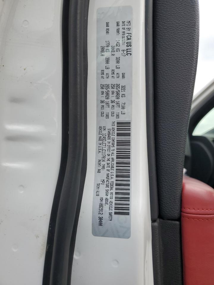 1C4SDJCT1JC117014 DODGE DURANGO 2018