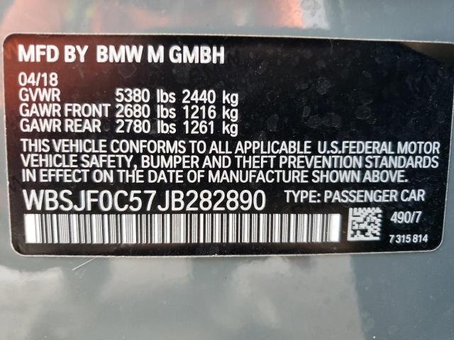 WBSJF0C57JB282890 2018 BMW M5, photo no. 12