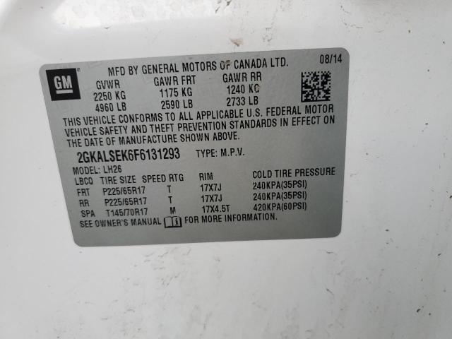 2015 GMC TERRAIN SL - 2GKALSEK6F6131293