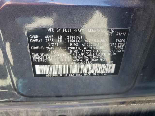 4S4BSAHC2H3338822 Subaru Outback 2.5i Premium