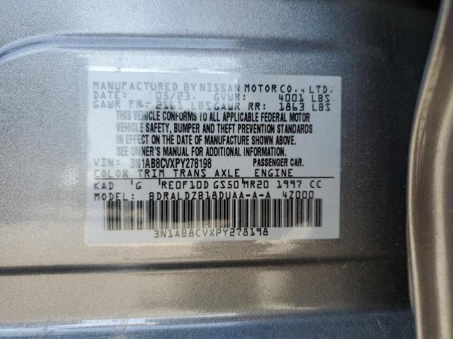 3N1AB8CVXPY278198 Nissan SENTRA SV