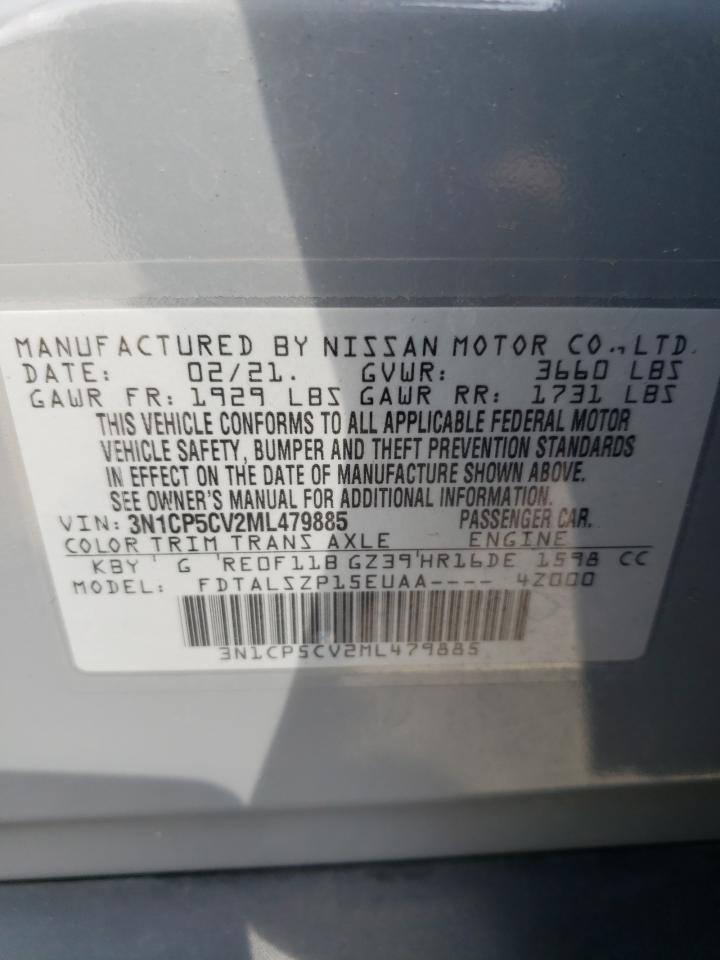 3N1CP5CV2ML479885 NISSAN KICKS 2021