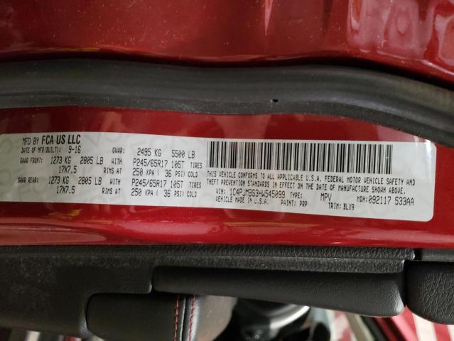 1C4PJMBS3HW545099 Jeep Cherokee Trailhawk