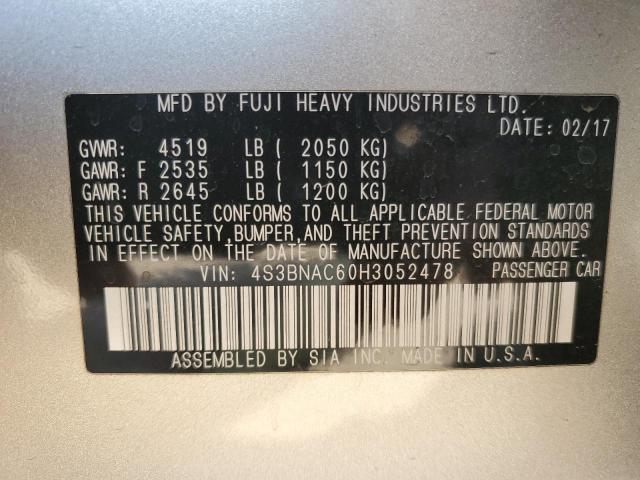 4S3BNAC60H3052478 Subaru Legacy 2.5i Premium