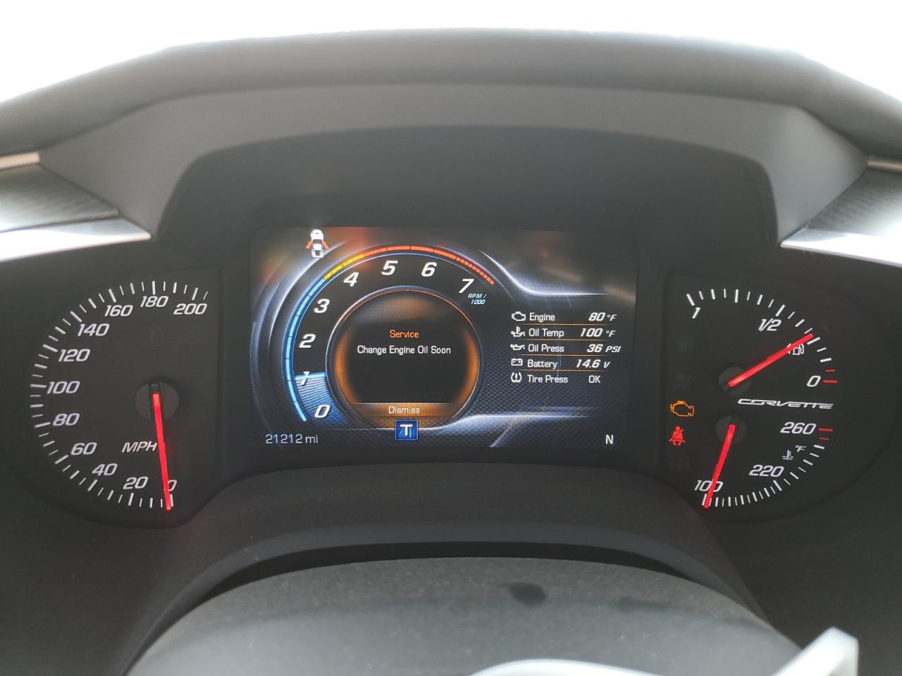 1G1YL2D77G5119294 CHEVROLET CORVETTE 2016