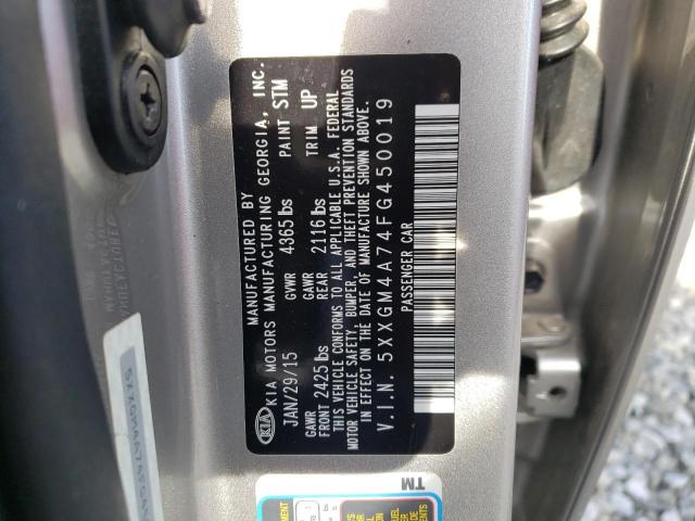 5XXGM4A74FG450019 KIA Optima Lx