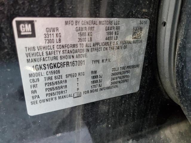 1GKS1GKC8FR167091 GMC Yukon Xl C1500 Sle