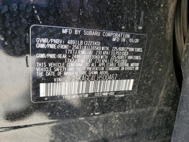 JF2SKAGC4LH500467 Subaru Forester Premium