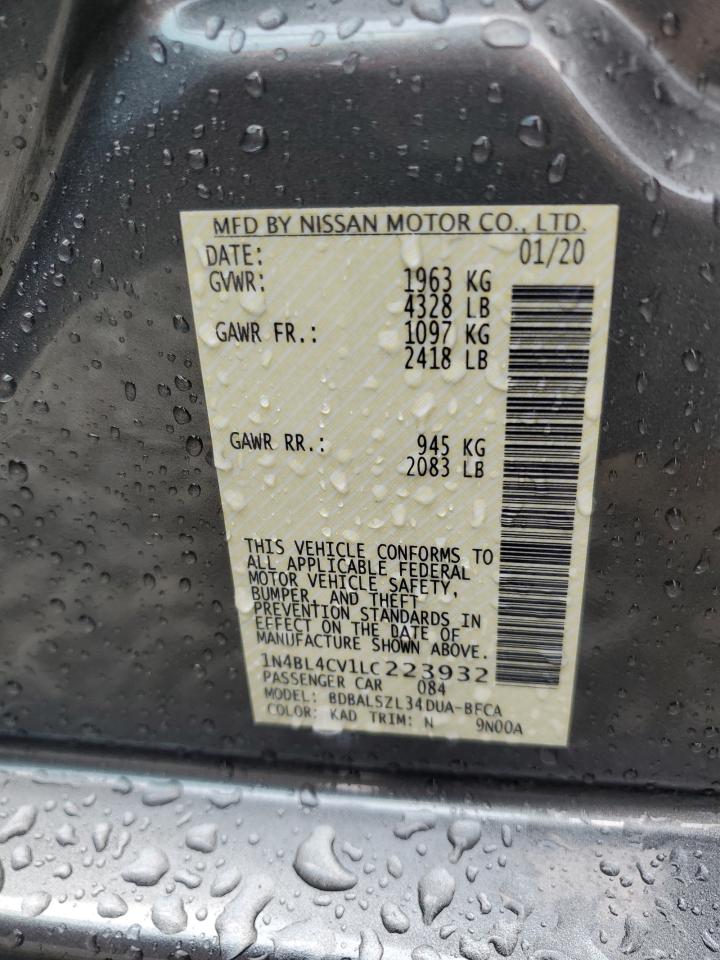 1N4BL4CV1LC223932 NISSAN ALTIMA 2020