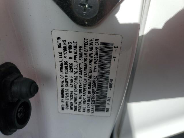 19xfb2f80fe069672 - 2015 Honda civic ex - #58851803