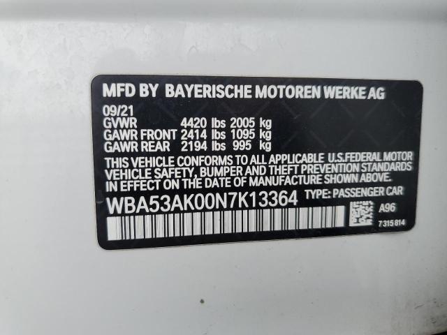 VIN WBA53AK00N7K13364 2022 BMW 2 Series, 228I no.12