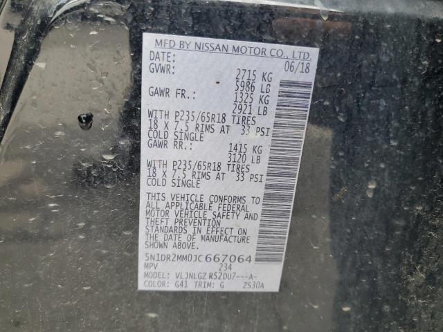5N1DR2MM0JC667064 Nissan Pathfinder S