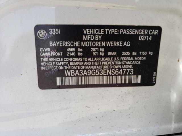 WBA3A9G53ENS64773 BMW 335 I
