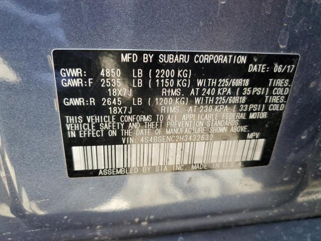 4S4BSENC2H3432632 Subaru Outback 3.6r Limited