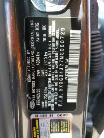 2021 KIA K5 EX - 5XXG34J27MG060729