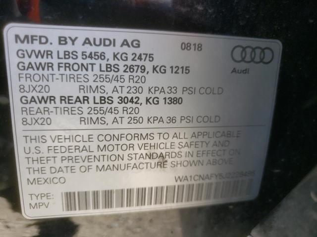 2018 AUDI Q5 PRESTIG - WA1CNAFY5J2228495