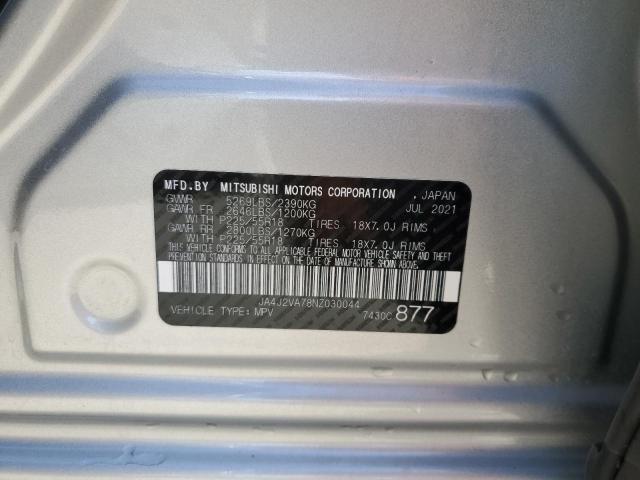 JA4J2VA78NZ030044 Mitsubishi Outlander Sel