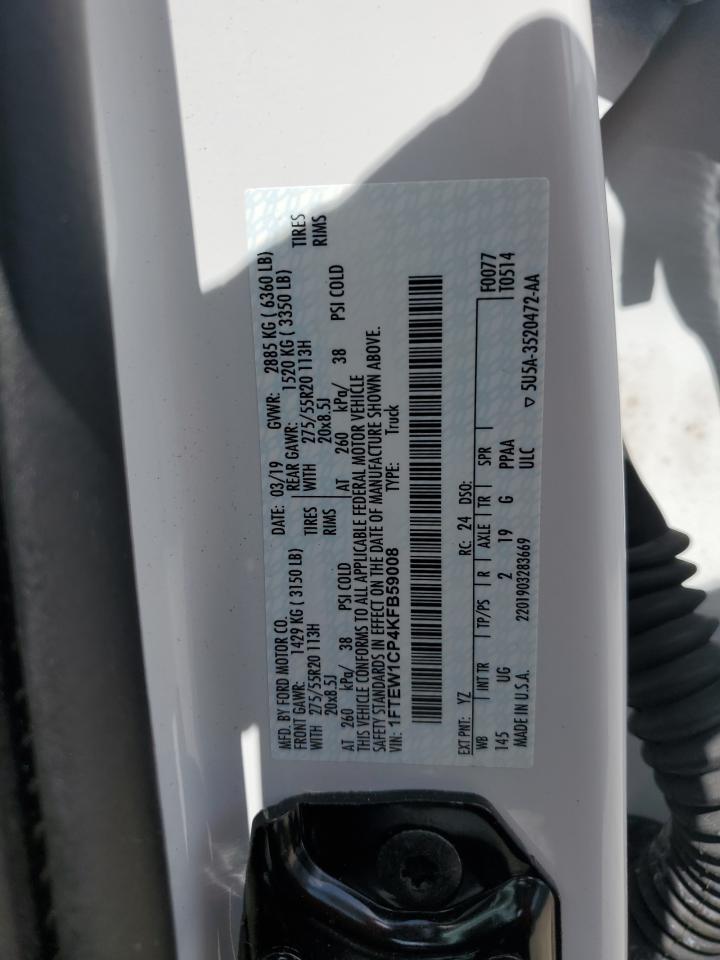 1FTEW1CP4KFB59008 FORD F-150 2019