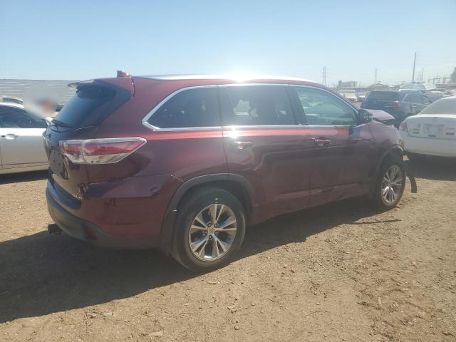 VIN 5TDJKRFH5ES061168 2014 Toyota Highlander, Xle no.3