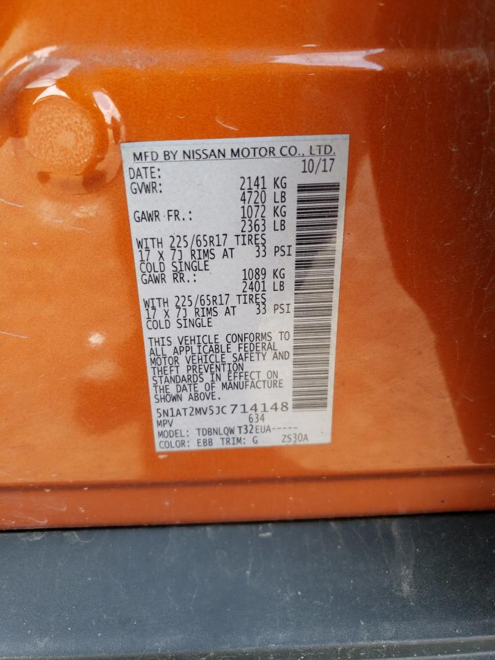 5N1AT2MV5JC714148 NISSAN ROGUE 2018