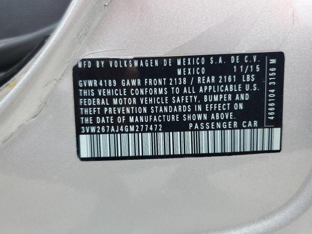 2016 VOLKSWAGEN JETTA 2.5 - 3VW267AJ4GM277472