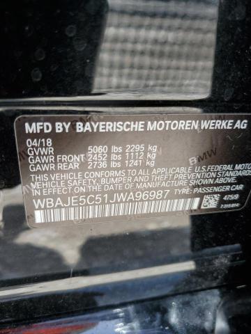 2018 BMW 540 I - WBAJE5C51JWA96987