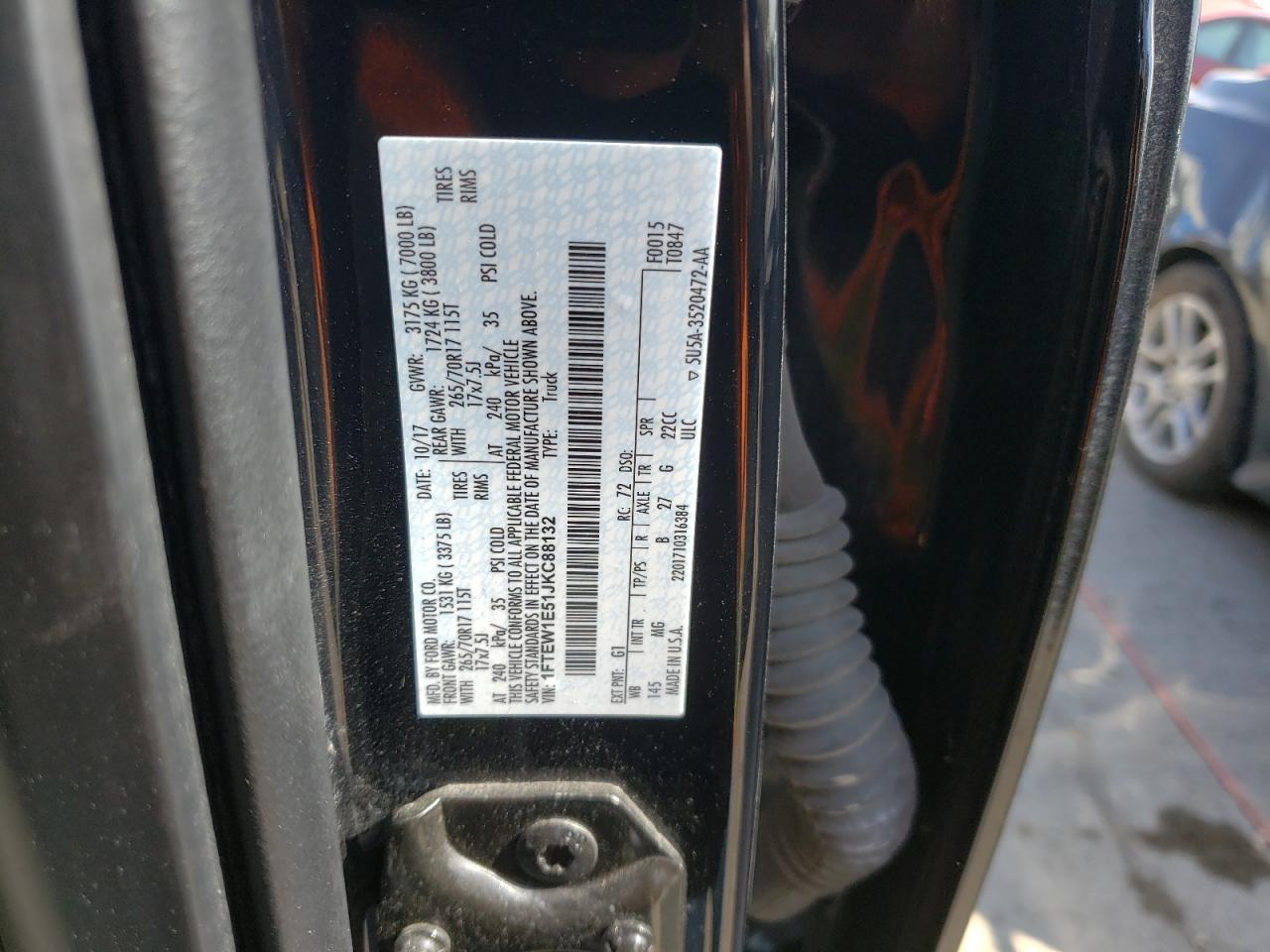 1FTEW1E51JKC88132 FORD F-150 2018