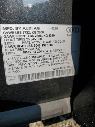 WA1A4BFY7J2143240 2018 AUDI SQ5, photo no. 13