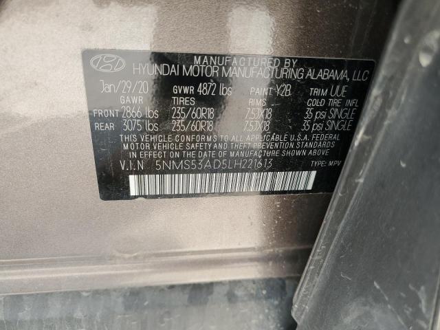 2020 HYUNDAI SANTA FE L - 5NMS53AD5LH221613