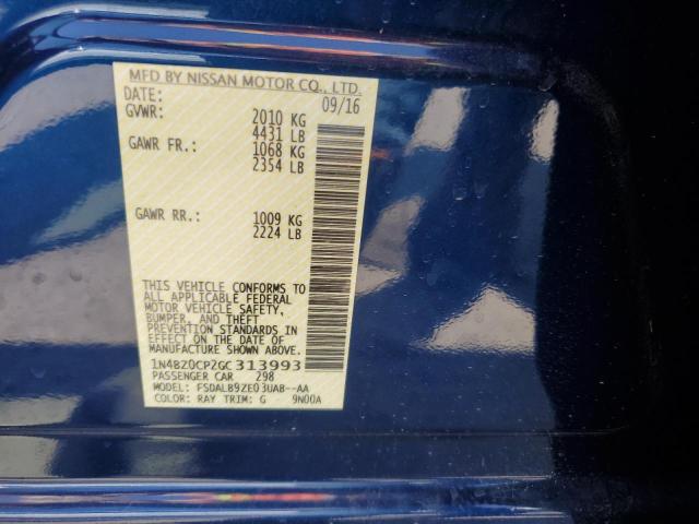 1N4BZ0CP2GC313993 Nissan LEAF SV
