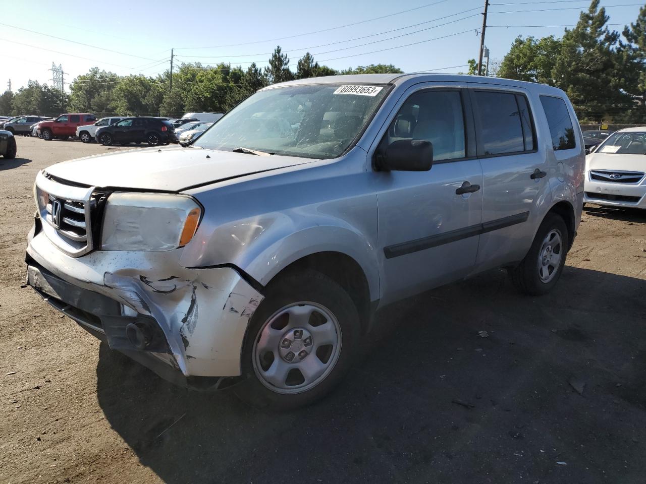 2015 Honda Pilot Lx vin: 5FNYF4H28FB070693